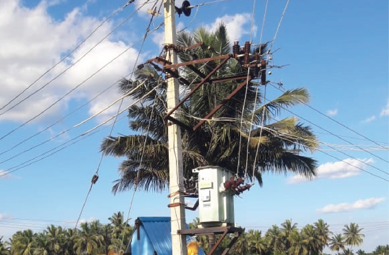 Providing electrical infrastucture by extending 11 KV HT/LT lines and erection of 25KVA distribution Transformer for water Supply & Ganga kalyana works on total Turnkey basis under unit rate contract in Mandya Division